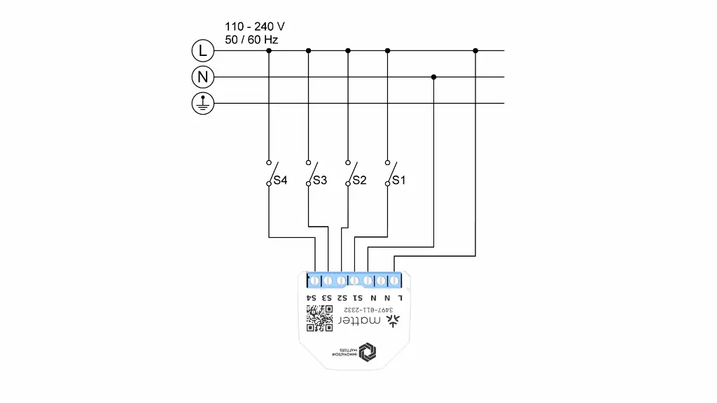 Matter Pushbutton Module wiring diagram